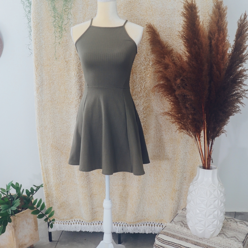 H&M Olive Green Dress